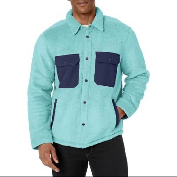 Outerknown Other - Outerknown Men's Standard Skyline Sherpa Fleece Shirt Jacket Size M Button Front